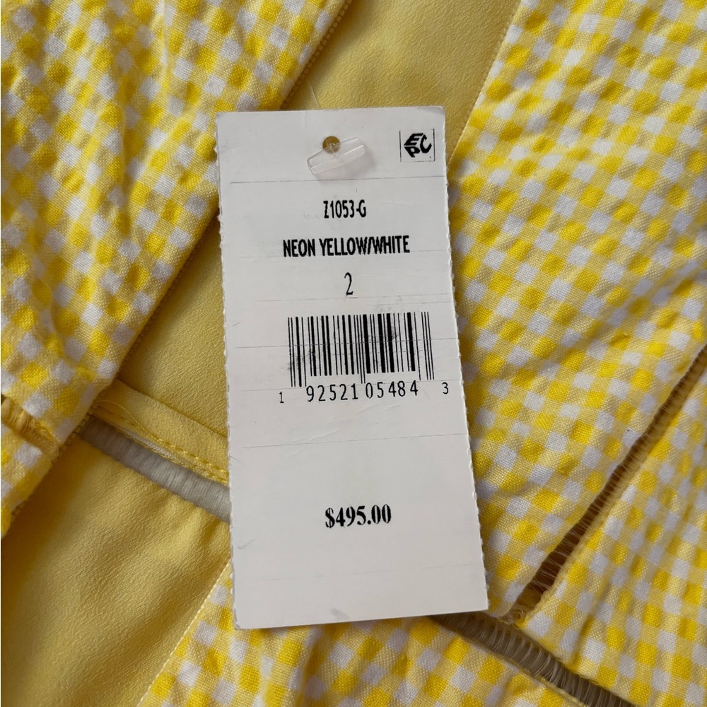 Jonathan Simkhai Yellow Ruffle Mini Dress - Picture 4 of 4